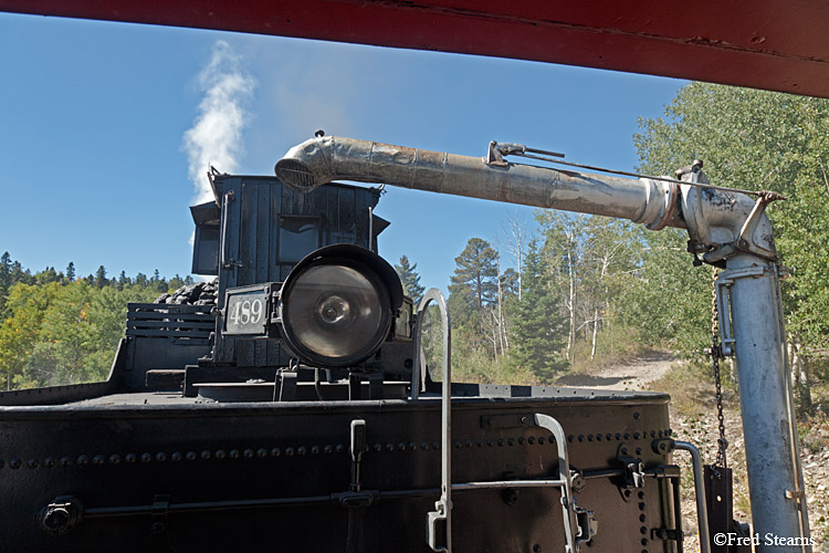 Cumbres and Toltec Scenic Railroad Steam Engine 489 Watering at Sublette Station